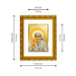 DIVINITI 24K Gold Plated Sai Baba Wall Photo Frame For Home Decor, Prayer, Luxury Gift (21.5 X 17.5 CM)