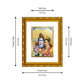 DIVINITI 24K Gold Plated Shiva Parvati Photo Frame For Home Decor, Puja Room, Festival (21.5 X 17.5 CM)