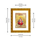 DIVINITI 24K Gold Plated Santoshi Mata Photo Frame For Home Decor, Tabletop, Puja (21.5 X 17.5 CM)