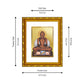 DIVINITI 24K Gold Plated Mahavira Wall Photo Frame For Home Decor, Prayer, Luxury Gift (21.5 X 17.5 CM)