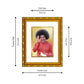 DIVINITI 24K Gold Plated Sathya Sai Baba Photo Frame For Home Decor, Puja Room, Festival (21.5 X 17.5 CM)