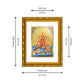 DIVINITI 24K Gold Plated Lakshmi Ganesha Saraswati Wall Photo Frame For Home Decor, Gift (21.5 X 17.5 CM)