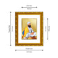 DIVINITI 24K Gold Plated Guru Tegh Bahadur Ji Photo Frame For Home Decor, Festive Gift (21.5 X 17.5 CM)