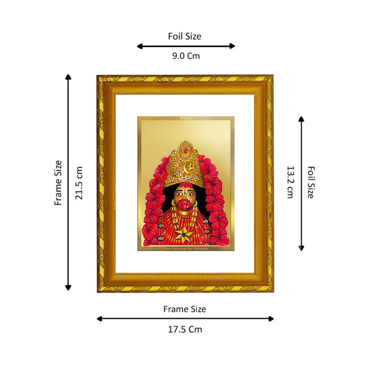 DIVINITI 24K Gold Plated Maa Tara Wall Photo Frame For Living Room, Tabletop (21.5 X 17.5 CM)