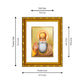 DIVINITI 24K Gold Plated Guru Nanak Photo Frame For Home Wall Decor, Tabletop, Gift (21.5 X 17.5 CM)