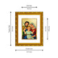 DIVINITI 24K Gold Plated Holy Family Wall Photo Frame For Home Decor, Tabletop, Gift (21.5 X 17.5 CM)