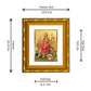 DIVINITI 24K Gold Plated Durga Ji Photo Frame For Living Room, Festival Gift, Puja (15.0 X 13.0 CM)