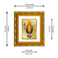 DIVINITI 24K Gold Plated Maa Kali Photo Frame For Home Decor, Puja, Festive Gift (15.0 X 13.0 CM)