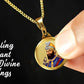 Diviniti 24K Double sided Gold Plated Pendant Guru Gobind Singh & Golden Temple|22 MM Flip Coin (1 PCS)