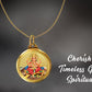 Diviniti 24K Double sided Gold Plated Pendant Ganesha & Yantra|22 MM Flip Coin (1 PCS)