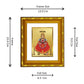 DIVINITI 24K Gold Plated Khatu Shyam Wall Photo Frame For Home Decor Showpiece, Puja (15.0 X 13.0 CM)