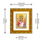 DIVINITI 24K Gold Plated Gayatri Mata Wall Photo Frame For Living Room, Gift, Puja (15.0 X 13.0 CM)