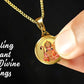 Diviniti 24K Double sided Gold Plated Pendant  Hanuman & Yantra|28 MM Flip Coin (1 PCS)