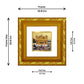 DIVINITI 24K Gold Plated Golden Temple Photo Frame For Home Decor Showpiece, Festive Gift (10.8 X 10.8 CM)