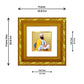 DIVINITI 24K Gold Plated Guru Tegh Bahadur Ji Religious Photo Frame For Home Decor, Puja (10.8 X 10.8 CM)