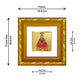 DIVINITI 24K Gold Plated Khatu Shyam Photo Frame For Home Decor, Office, Puja, Gift (10.8 X 10.8 CM)