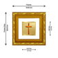 DIVINITI 24K Gold Plated Holy Cross Photo Frame For Home Decor, Divine Gift, Prayer (10.8 X 10.8 CM)