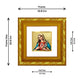 DIVINITI 24K Gold Plated Mother Mary Photo Frame For Home Decor, TableTop, Festival Gift (10.8 X 10.8 CM)