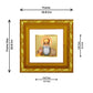 DIVINITI 24K Gold Plated Guru Nanak Photo Frame For Living Room, TableTop, Prayer, Gift (10.8 X 10.8 CM)