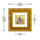 DIVINITI 24K Gold Plated Lord Shiva Photo Frame For Home Decor, Living Room, Puja Room (10.8 X 10.8 CM)