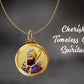 Diviniti 24K Double sided Gold Plated Pendant Guru Gobind Singh & Golden Temple|22 MM Flip Coin (1 PCS)