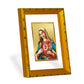 DIVINITI 24K Gold Plated Mother Mary Photo Frame For Home Wall Decor, Prayer, Gift (21.5 X 17.5 CM)