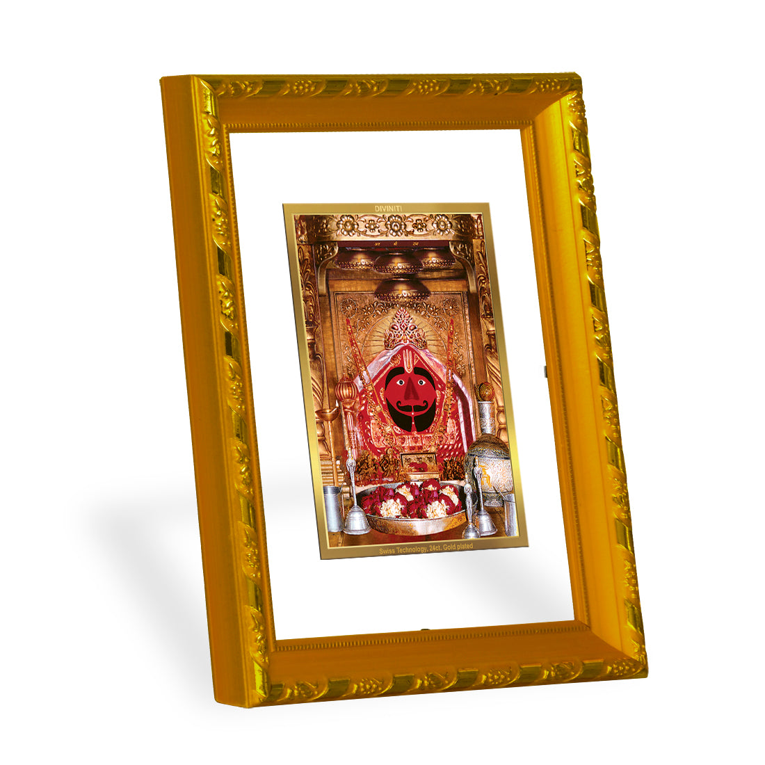 DIVINITI 24K Gold Plated Salasar Balaji Photo Frame For Living Room, Puja Room, Gift (21.5 X 17.5 CM)