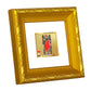 DIVINITI 24K Gold Plated Dwarkadhish Religious Photo Frame For Home Decor, Puja (10.8 X 10.8 CM)