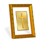 DIVINITI 24K Gold Plated Holy Cross Photo Frame For Home Wall Decor, Exclusive Gift (21.5 X 17.5 CM)