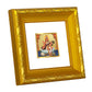 DIVINITI 24K Gold Plated Saraswati Maa Photo Frame For Home Decor, Puja Room, Gift (10.8 X 10.8 CM)