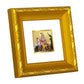 DIVINITI 24K Gold Plated Krishna Ji Photo Frame For Home Decor, Living Room, Puja, Gift (10.8 X 10.8 CM)