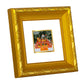 DIVINITI 24K Gold Plated Mata Ka Darbar Photo Frame For Home Decor, Navratri Puja, Gift (10.8 X 10.8 CM)