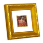 DIVINITI 24K Gold Plated Mata Ka Darbar Photo Frame For Home Decor, Navratri Puja (10.8 X 10.8 CM)