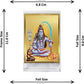 Diviniti 24K Gold Plated Shiva Frame For Car Dashboard, Home Decor, Puja, Festival Gift (11 x 6.8 CM)