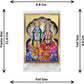 Diviniti 24K Gold Plated Vishnu Lakshmi Frame For Car Dashboard, Home Decor, Puja, Festival Gift (11 x 6.8 CM)