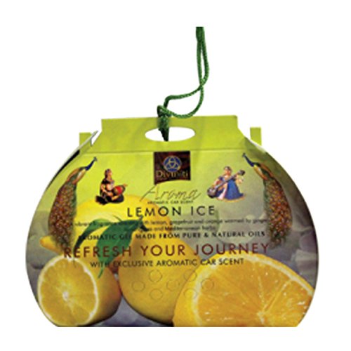 Diviniti Lemon Ice Aroma Car Freshener|Car Dashboard Perfume|Pleasant & Long-Lasting Aroma