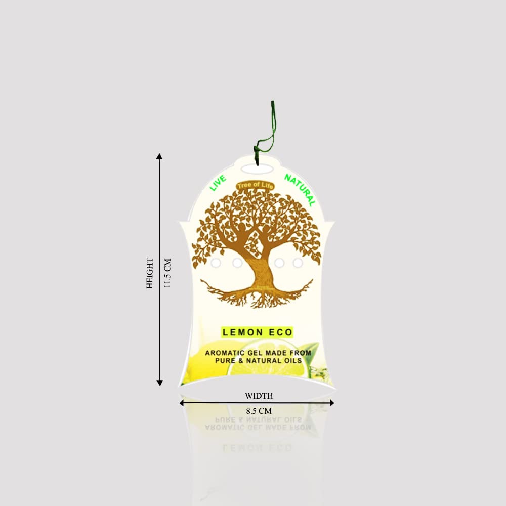 Diviniti Car Perfume LEMON ECO Air Fresheners|Up to 45 Days Lasting Scent 100% Natural Flower and Plant Based |Fine Fragrance Car Freshen'up Your Car Decor,Accessories interior car perfumes