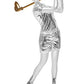 Diviniti Golf Trophy Idol for Events, Tournaments, Championship| 999 Silver Plated Sculpture of Woman Golfer| Idol for Winner, Champions and Award Decorations| Trophy For Golf (9.5 X 9.7 X 22 CM)