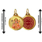 Diviniti 24K Double sided Gold Plated Pendant Panchmukhi Hanuman & Yantra|22 MM Flip Coin (1 PCS)