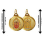 Diviniti 24K Double sided Gold Plated Pendant  Padmawati & Balaji|28 MM Flip Coin (1 PCS)