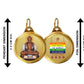 Diviniti 24K Double sided Gold Plated Pendant Mahavir & Namokar Mantra|22 MM Flip Coin (1 PCS)