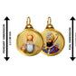 Diviniti 24K Double sided Gold Plated Pendant Gurunanak & Guru Gobind Singh |22 MM Flip Coin (1 PCS)