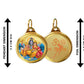 Diviniti 24K Double sided Gold Plated Pendant SHIV PARIVAR & OM|28 MM Flip Coin (1 PCS)