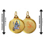 Diviniti 24K Double sided Gold Plated Pendant  SHIVA & OM|22 MM Flip Coin (1 PCS)