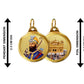 Diviniti 24K Double sided Gold Plated Pendant Guru Gobind Singh & Golden Temple|22 MM Flip Coin (1 PCS)