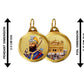 Diviniti 24K Double sided Gold Plated Pendant Guru Gobind Singh  & Golden Temple|28 MM Flip Coin (1 PCS)