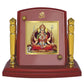 Diviniti 24K Gold Plated Santoshi Mata For Car Dashboard, Table, Puja Room, Worship (7 x 9 CM)