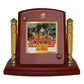 Diviniti 24K Gold Plated Mata Ka Darbar Frame For Car Dashboard, Home Decor, Table Top, Puja Room (7 x 9 CM)