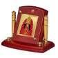 Diviniti 24K Gold Plated Tara Devi For Car Dashboard, Home Decor, Table Top & Gift (7 x 9 CM)