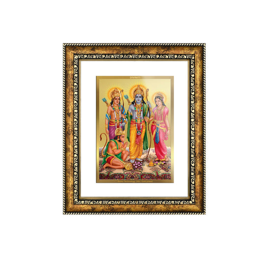 DIVINITI Ram Darbar Gold Plated Wall Photo Frame, Table Decor| DG Frame 113 Size 3 and 24K Gold Plated Foil (33.3 CM X 26 CM)